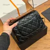 Sac de concepteur de manche en bois 22k en cuir en cuir Vérifiez les femmes de luxe Flip Tote Gol Ball Metal Single Single épaule Sac de maquillage à bandoulière Sacs de carte 21x15cm