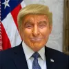 Masques Donald Trump Grand accessoire de fête d'Halloween, masques de célébrités réalistes, costume de latex, masque de militant américain pour adultes