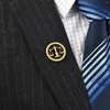 Broches Balance Balance Advogado Justiça Broche e Símbolo de Equidade para Jóias de Jóias de Camisa masculina Junta Juiz Pino de lapela de aço