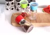 Zout- en pepermolenmolen Glass Pepper molen Shaker Spice Zout Container Koeperpot Holder Nieuwe keramische slijpflessen B713