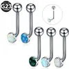 Navel ringen 1 st titanium Christina Vertical Hood Piercings bloem lip ringen opaal sexy lip piercings vch wenkbrauw piercings sieraden d240509