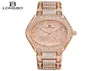 2020 Longbo Luxus -Strass -Bracelet Watch Women Diamond Fashion Ladies Rose Gold Dress Uhr