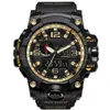 Men Analog LED Digital Quartz Watch Dual Display Waterproof Sport Pols Watch 209D