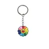 Keychains Lonyards Rainbow Flower Keychain Key Anneaux Chaîne pour filles Course de ciel