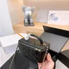Luxo manipulação caixa de maquiagem Bolsas de designer de bolsas femininas bolsas de cosméticos bolsas de higiene saco de produtos de higiene pessoal bolsa de armazenamento de armazenamento