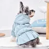 Garota Inverno Inverno Bulldog Terrier Vestido Fancy Dress Pink Blue Cream Jacket com pele de pet -tear de roupas de estimação de pet -tear gatos de gatos 240429