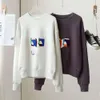 Designer New Brand Leisure Fashion Letter Embroidery Versatile Loose Pullover Sports Top Women's Long sleeved Sweater