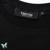 Mens T-Shirts Tracksuits Stock Trapstar T-shirt Embroidery Flocking Letter Men Women T Shirt Set Shorts SuitMens