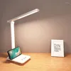 Promotion de lampes de table!Lampe de bureau LED 14w en train de caresser les yeux avec un support de téléphone 3 modes de couleur 800 lumens étape sans tuer