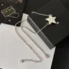 Boutique 18k Gold Plated Necklace Designers New Star Shaped Fashion Pendant Design Necklace High Quality Diamond Inlaid Necklace With Box Boutique Gift