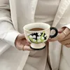 Tazze classiche piccole tazze floreali di corte europea pomeriggio tè da tè in ceramica tazza di alta qualità della casa di alta qualità