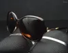 Sunglasses 2024 Real Polarized Butterfly Luxury Large Size Driver's Tac Enhanced Ed Fishing Uv 400 Women