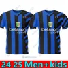 Camisco para hombres para mujer LAUTARO Final de fútbol Fútbol Thuram Kits Kit Maillot de Dzeko Barella Maglie Fútbol Camisa Año Gagliardini Kvaratskhelia Inters IM Milans