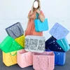 Designer Bogg torebka w koszyku czasu Rainbow Storage torebki z uchwytem Organizer myjny silikonowy eva mamusa wakacyjna galaretka kolor piknik he04 a h4