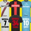 2023 2024 Bayer 04 Leverkusens Jerseys de fútbol 23 Hogar Black Away White 3rd Blue Football Shirt 24 Especial