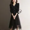 Werk jurken dames herfst en wintermode elegante casual veelzijdige westerse Koreaanse versie slanke comfortabele jeugd half rokpak