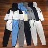 Sweat à sweat technologique Trackie Trackie Fleep Hoodie Zip Up Hoodie Pant Tracksuit Femme Sports Pants Jogger Pantal