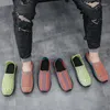 Sapatos casuais fortes homens homens feitos à mão tecidos de verão, sapato de caminhada respirável, panos de calçados masculinos Zapatos de Mujer