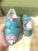 Merk baby sneakers kleurrijke champignon patroon kinderschoenen maat 26-35 hoogwaardige merkverpakking meisjes schoenen ontwerper jongens schoenen 24 mei