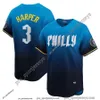 3 Harper Phillie 2024 Philly City Connect Jersey Bryson Stott Nick Castellanos Kyle Schwarber Trea Turner J.T. Realmuto Zack Wheeler Aaron Nola Jeff Hoffman Alec Bohm