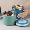 Lunchboxen zakken ontbijt soep cup thermosnelse voedselpot geïsoleerde lunchcontainer met brede mond roestvrijstalen vacuüm lunchbox voor kinderen volwassenen