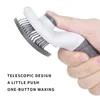 Auto -pulizia Slicer Brush Dog Cat Cat Hair Remover Pennello per la toelettatura per la toelettatura Deshedding Pannogia