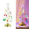 Ornement à LED acrylique arbre romantique brillant cristal de Noël artisanat artisanat batterie pour la maison de la chambre à coucher cadeau de décoration de Noël S