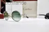 Counter de haute qualité des lunettes de soleil Carter Designer Femmes Vintage C décor Spider Silver Sunglasses Brille avec un vrai logo