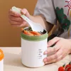 Dîne boîte à lunch en plastique en plastique en acier inoxydable Porridge Portable tasse de boisson extérieure avec cuillère Pratiquement isolée