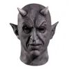 Maski imprezowe mefistopheles demon maska ​​rogu rola odgrywać horror diabeł hełm halloween makijaż karnawałowy rekwizyty Q240508