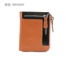 RFID anti-theft brush new men's wallet short vertical zipper wallet multifunctional zero wallet wholesale hot selling