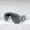 Luxo de designer de óculos de sol com máscara de onda para homens e mulheres ao ar livre de lazer de viagem de sol.