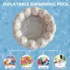 Piscina per bambini gonfiabile a forma di petalo in PVC piscina da bagno stampato rotondo pieghevole portatile leggero per spiaggia esterna 240508