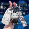 Bilnyckel TPU -bilnyckelfodral omslag för Audi A1 A5 A6 A3 8V A4 TT B8 B9 C6 C7 A7 A8 Q3 Q5 Q7 S5 S7 S8 S4 S6 RS3 R8 KeyChain Accessories T240509