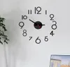 Affordable DIY Mirror Effect Home Decoration Wall Stickers European Style Quartz Needle Living Room 3D Wall Clock Modern Design8100094