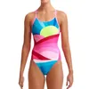 Women's Swimwear Summer Print Swimsuit Pro MaxLife Back One Piece Athletic Training Fitness Racing Swimming Sportwear Thin Strap