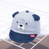 Caps Hats Baby Bear Baseball Hat Summer Cute Cartoon Solid Sunhat Boys and Girls Cotton Buckle Hat Children Hip Hop Fishing Hat 3-12M d240509
