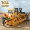 Enfants 24g Remote Contrôle Excavator RC Modèle Toys Toys Camion Bulldozer Engineering Vehicle Birthday Gifts 240508