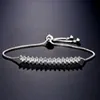 Bracelets de mariage Nouveaux bracelets de zircon carré géométrique à la mode pour les femmes de niche de créneau de niche