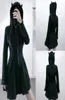 Robes décontractées chat gothique oreille femme sweat à capuche punk vintage kawaii pullage à manches longues à capuche robe sweat-shirt zipper8558604