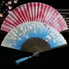 Prodotti in stile cinese Silk Vintage Follo Fan Fan in stile cinese Dance da matrimonio Fare di seta pieghevole Donne Foto Prop Tool Art Craft Decoration Home