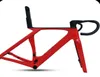 T1000 carbon bike frameset t47 full carbon fiber disc cycling frames red black ud glossy gen 7 bike frame+seatpost+handlebar+fork+ headset 50 52 54 5 58cm in stock