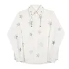 Herren lässige Hemden Luzhen Star Printd Long Sleeve Trendy Elegant Korean Luxus 2024 Spring Stylish Tops LZ2641