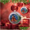 Feestdecoratie kerstbal ornamenten sublimatie warmteoverdracht printing diy cadeaus home decoraties fy3994 drop levering tuin dh7sss