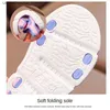 Slipper Childrens Sandals Summer Cartoon Soft Sole Anti Slip Boys Fashion Girls Beach Shoes 4-10t PVC Q240409