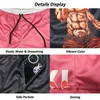 3D -Print -Anime -Fitness -Shorts für Männer Sports Athletic Schnell trockenes Training mit Taschen Sommer Casual Funny Board 240506