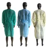  Dokuma Olmayan Koruyucu Giysi Tek Kullanımlık İzolasyon Elbiseleri Suits Anti nefes alabilen toz overclothing tek kullanımlık yağmurluklar toptan