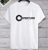 T-shirty męskie pół życia 2 Aperture Science Game Cotton Unisex T-shirt Hot Fashion Travel T-Shirt Męskie ubranie męskie HARAJUKU D240509