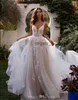 BERTA 2020 Abiti da sposa Spaghetti Cinghie Appliques in pizzo APPLICE BOHIAMAN BACCHI BASCHI