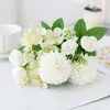 Decorative Flowers 1Pc Bulbous Chrysanthemum Rose Artificial For Christmas Wreath Wedding Bridal Bouquet Home S Diy Gift Decoration